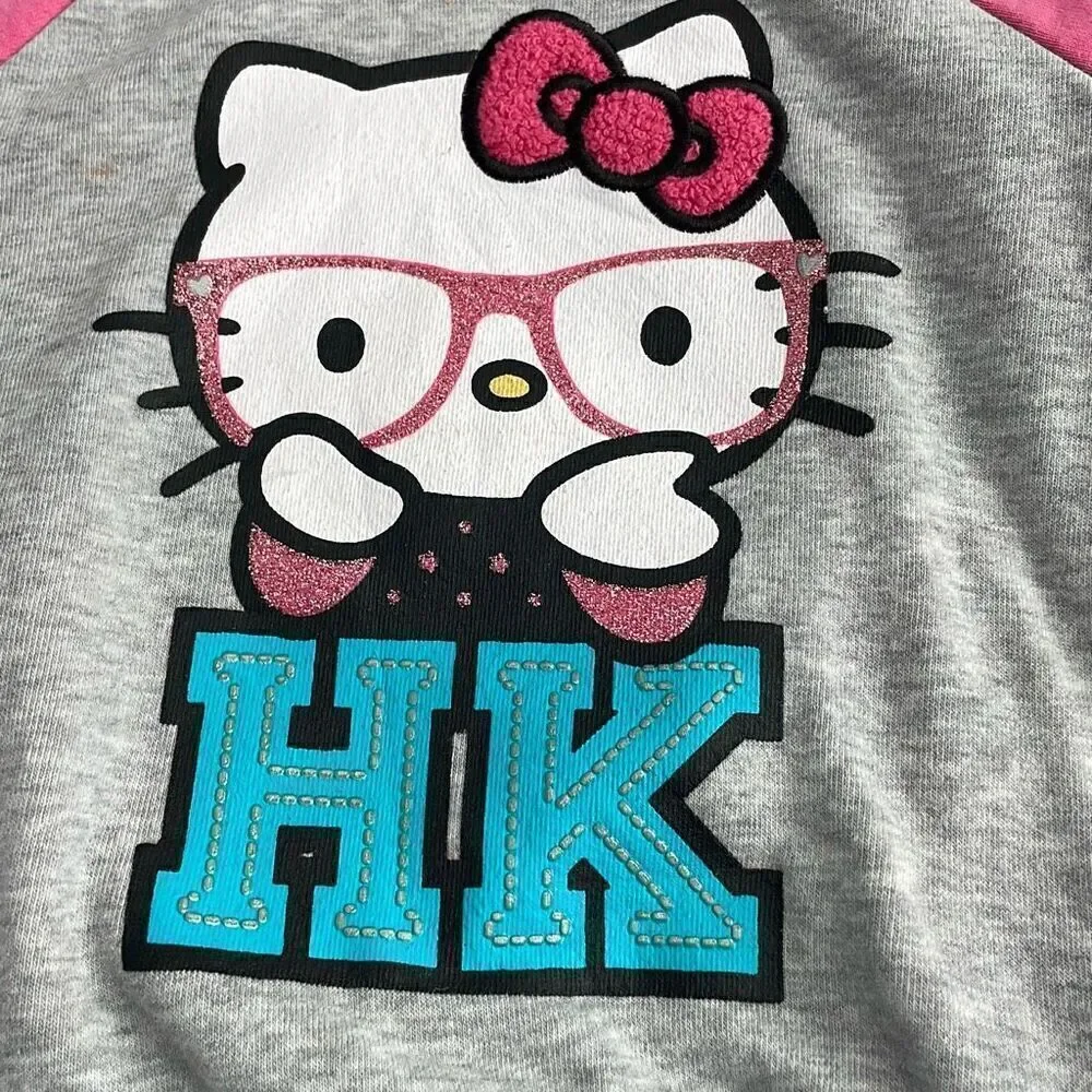 Hello Kitty Hooded Sweatshirt w/Ears and Pockets - 3T